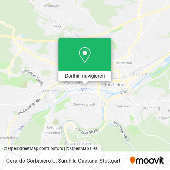 Gerardo Corbisiero U. Sarah la Gaetana Karte