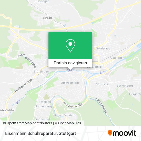 Eisenmann Schuhreparatur Karte