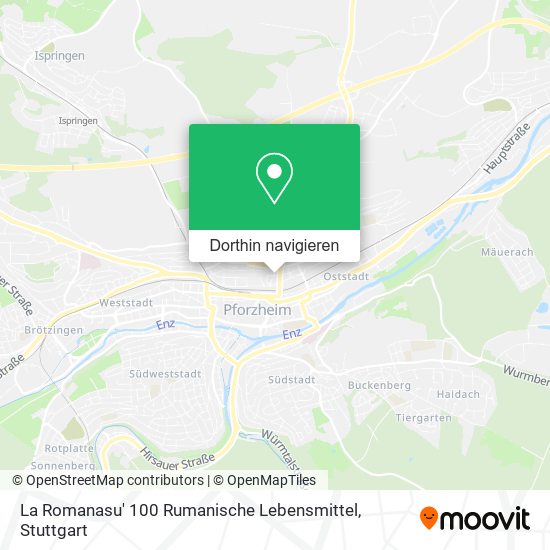 La Romanasu' 100 Rumanische Lebensmittel Karte