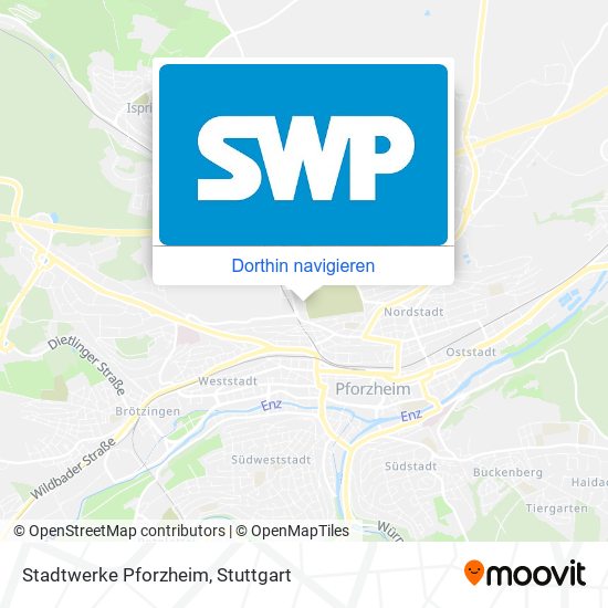 Stadtwerke Pforzheim Karte