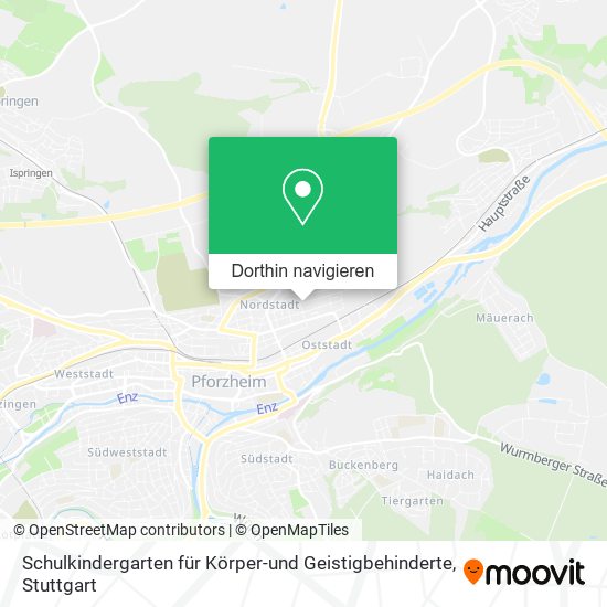 Schulkindergarten für Körper-und Geistigbehinderte Karte