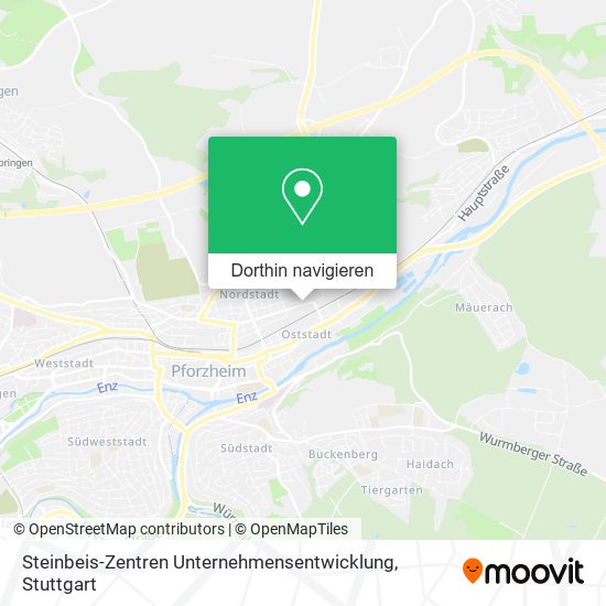 Steinbeis-Zentren Unternehmensentwicklung Karte