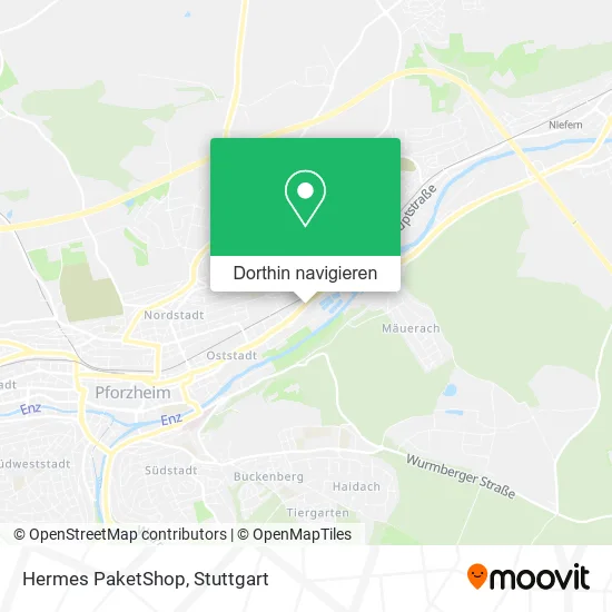 Hermes PaketShop Karte