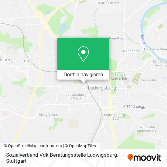 Sozialverband Vdk Beratungsstelle Ludwigsburg Karte