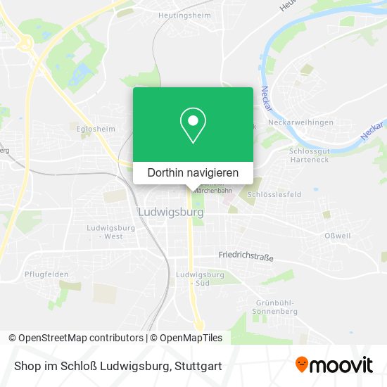 Shop im Schloß Ludwigsburg Karte