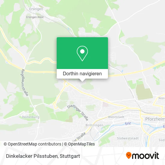 Dinkelacker Pilsstuben Karte