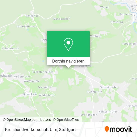 Kreishandwerkerschaft Ulm Karte