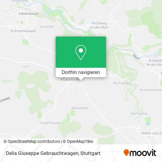 Delia Giuseppe Gebrauchtwagen Karte