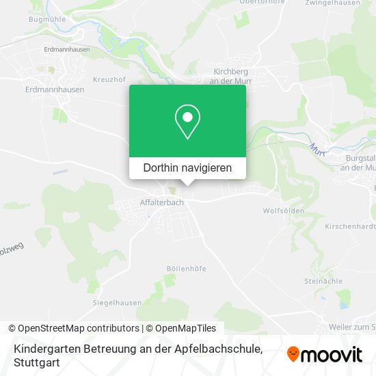 Kindergarten Betreuung an der Apfelbachschule Karte