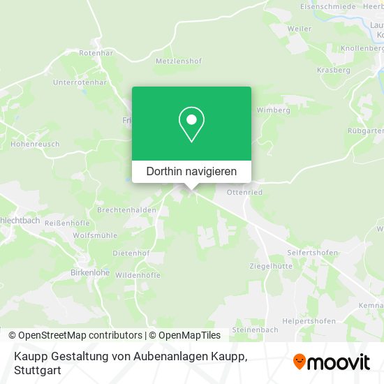Kaupp Gestaltung von Aubenanlagen Kaupp Karte
