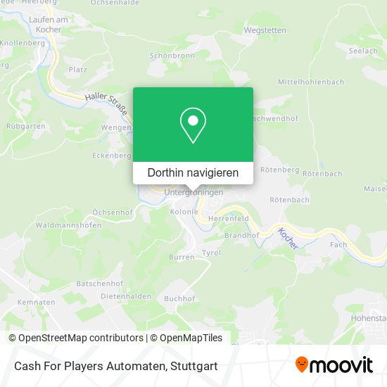 Cash For Players Automaten Karte