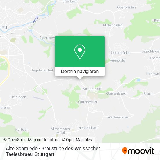 Alte Schmiede - Braustube des Weissacher Taelesbraeu Karte