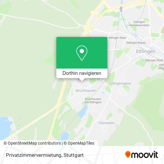 Privatzimmervermietung Karte