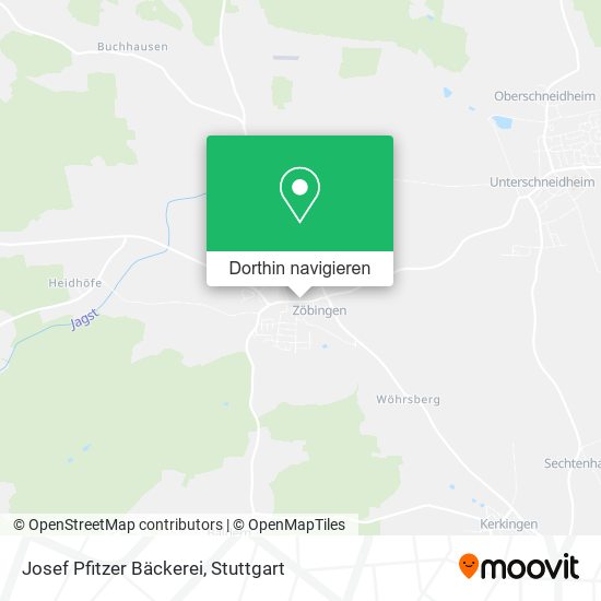 Josef Pfitzer Bäckerei Karte