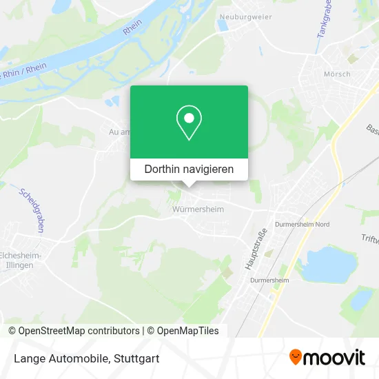 Lange Automobile Karte