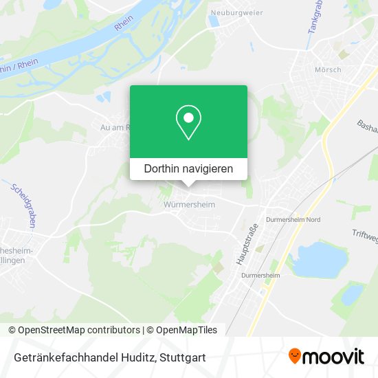 Getränkefachhandel Huditz Karte