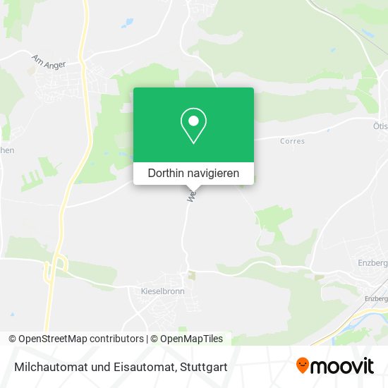Milchautomat und Eisautomat Karte
