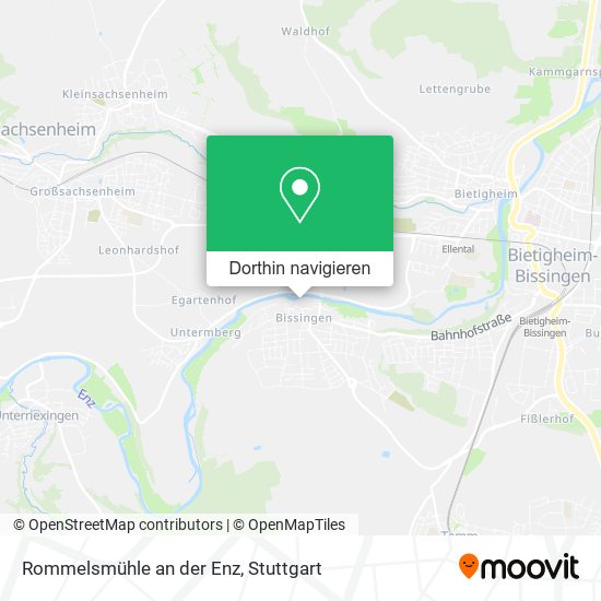 Rommelsmühle an der Enz Karte