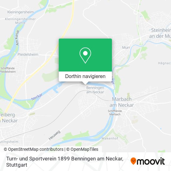 Turn- und Sportverein 1899 Benningen am Neckar Karte