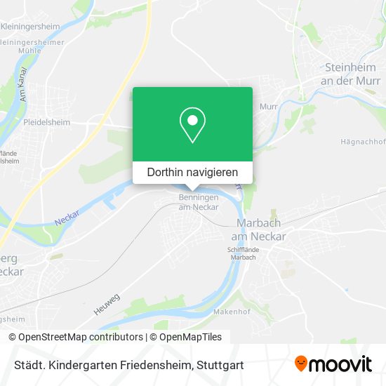 Städt. Kindergarten Friedensheim Karte