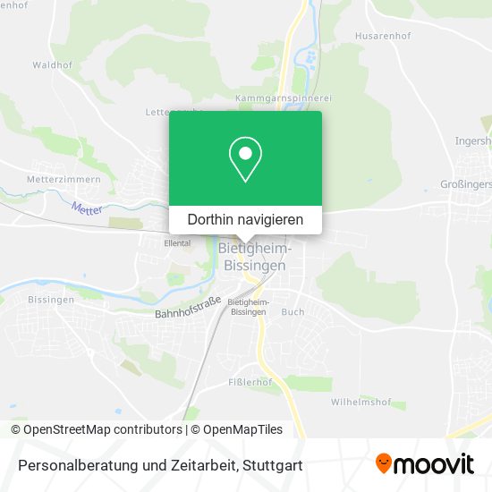 Personalberatung und Zeitarbeit Karte