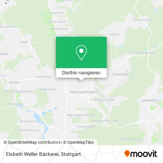 Elsbeth Weller Bäckerei Karte