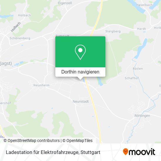 Ladestation für Elektrofahrzeuge Karte