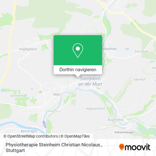 Physiotherapie Steinheim Christian Nicolaus. Karte
