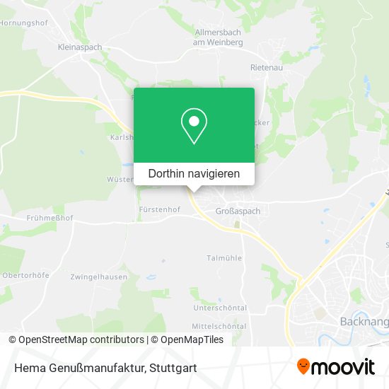 Hema Genußmanufaktur Karte