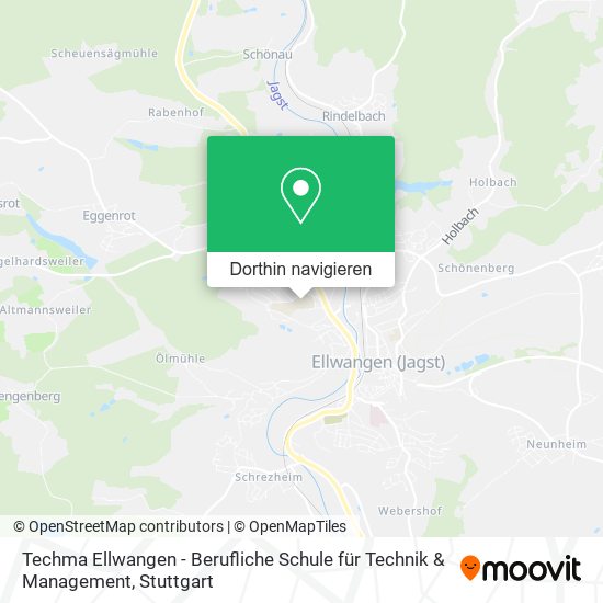 Techma Ellwangen - Berufliche Schule für Technik & Management Karte