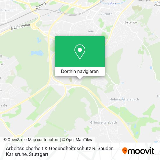 Arbeitssicherheit & Gesundheitsschutz R. Sauder Karlsruhe Karte