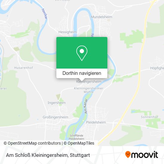 Am Schloß Kleiningersheim Karte