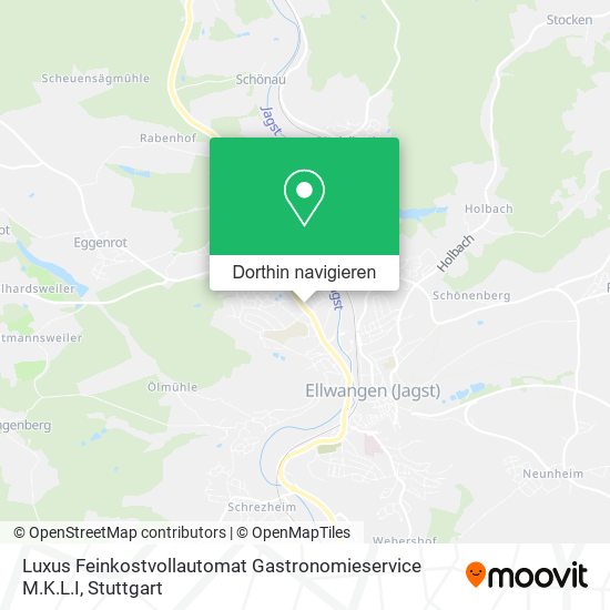 Luxus Feinkostvollautomat Gastronomieservice M.K.L.I Karte