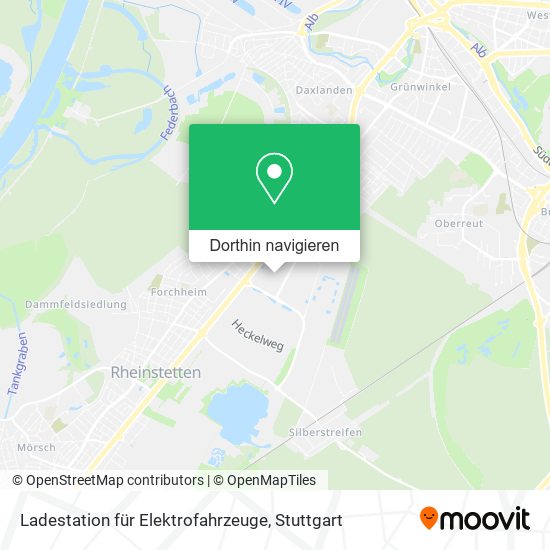Ladestation für Elektrofahrzeuge Karte