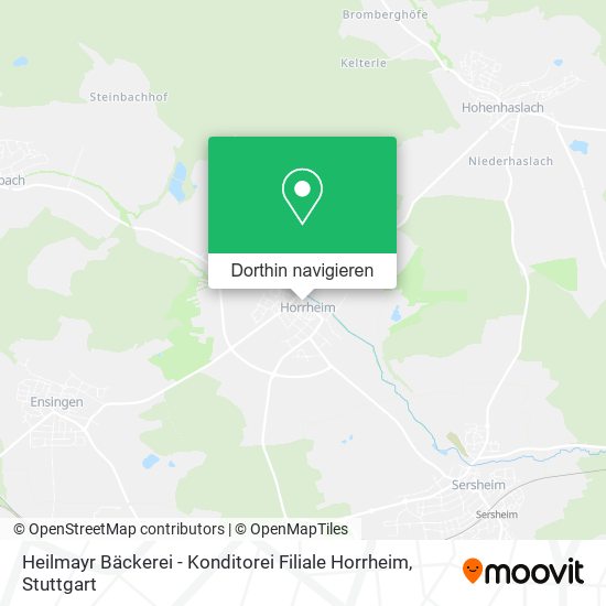 Heilmayr Bäckerei - Konditorei Filiale Horrheim Karte