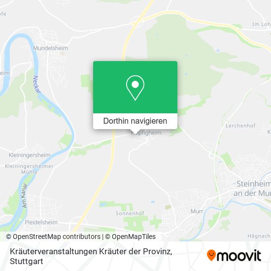Kräuterveranstaltungen Kräuter der Provinz Karte