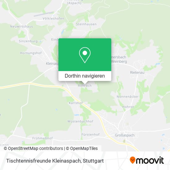 Tischtennisfreunde Kleinaspach Karte