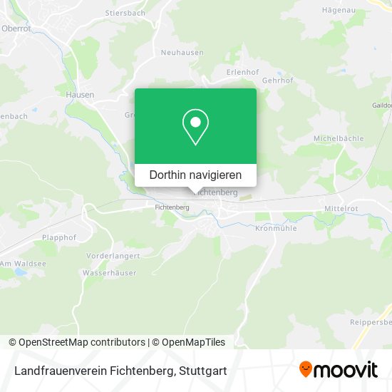 Landfrauenverein Fichtenberg Karte
