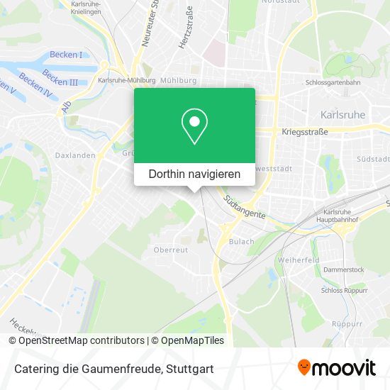 Catering die Gaumenfreude Karte
