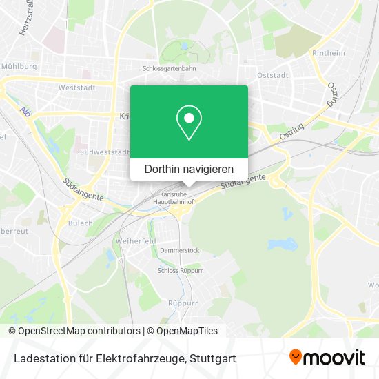 Ladestation für Elektrofahrzeuge Karte