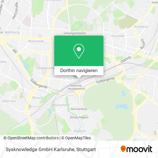 Sysknowledge GmbH Karlsruhe Karte