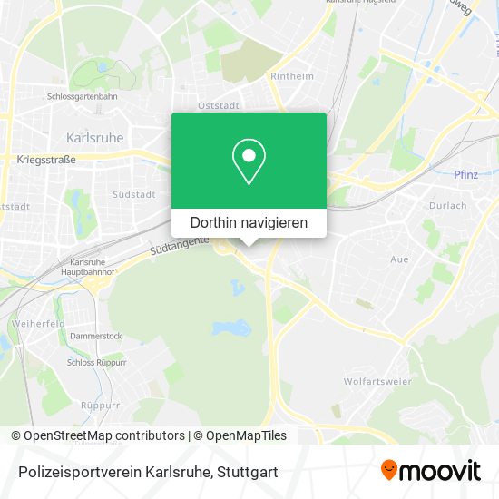 Polizeisportverein Karlsruhe Karte