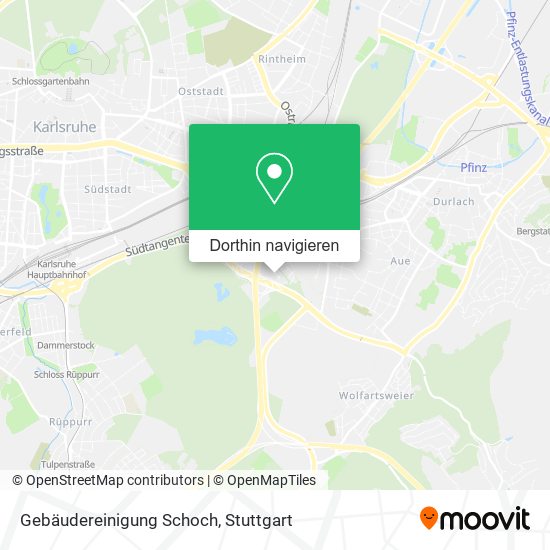 Gebäudereinigung Schoch Karte