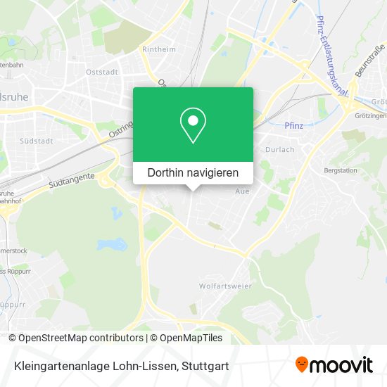 Kleingartenanlage Lohn-Lissen Karte