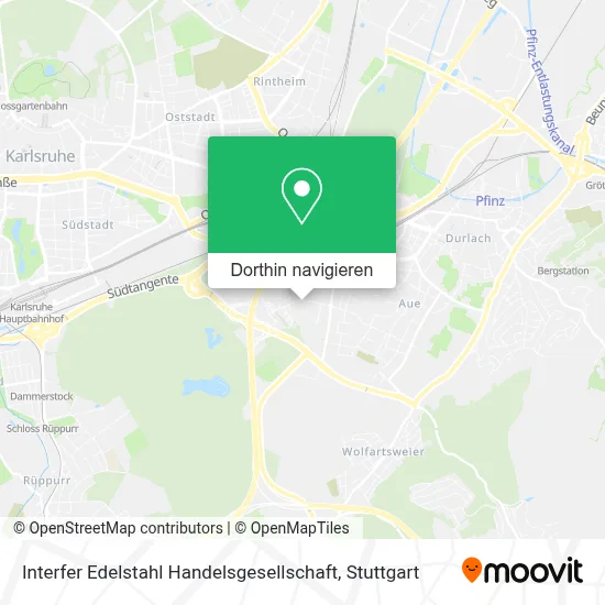 Interfer Edelstahl Handelsgesellschaft Karte