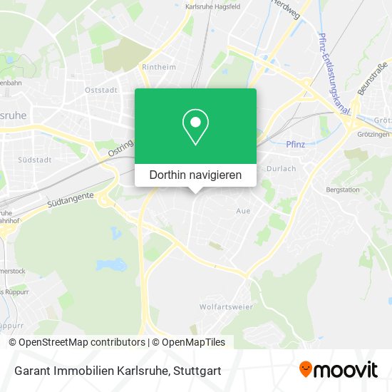 Garant Immobilien Karlsruhe Karte