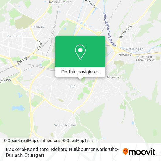 Bäckerei-Konditorei Richard Nußbaumer Karlsruhe-Durlach Karte