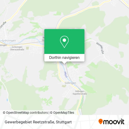Gewerbegebiet Reetzstraße Karte