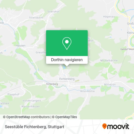 Seestüble Fichtenberg Karte