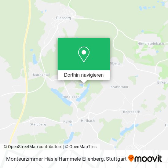 Monteurzimmer Häsle Hammele Ellenberg Karte